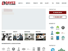Tablet Screenshot of davesducts.com